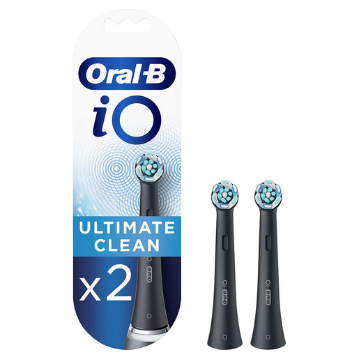 Image of Oral-B iO Ultimate Clean iO Testine Di Ricambio Ultimate Clean Nere. 2 Pezzi