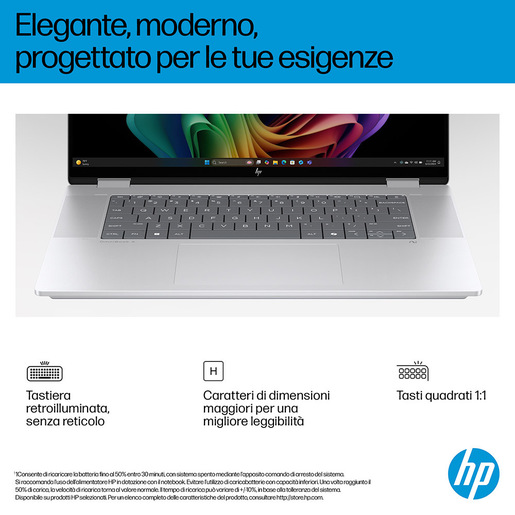 Image of HP OmniBook X FlipNGAI OmniBook X Flip 16-as0006nl Next Gen AI Copilot+ PC Intel Core Ultra 7 258V Ibrido (2 in 1) 40,6 cm (16'') Touch screen 3K 32 GB