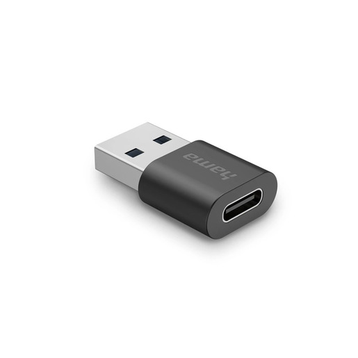 Hama 00200357 adattatore per inversione del genere dei cavi USB-A USB-C Nero