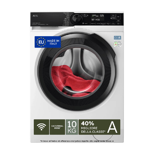 AEG LR7FH104VY Lavatrice Carica Frontale 10 KG 1400 Giri/min Classe A (Bianco)