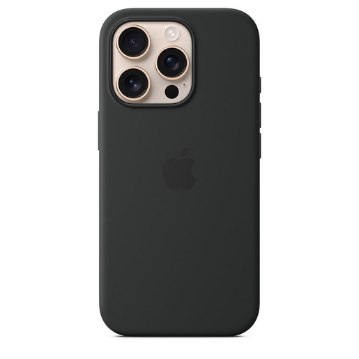Image of Apple Custodia MagSafe in silicone per iPhone 16 Pro - Nero