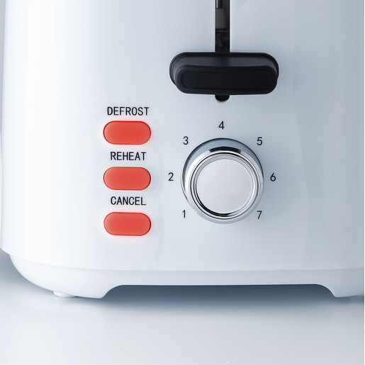 Image of Electroline EDT1310W tostapane 7 2 fetta/e 800 W Nero, Bianco