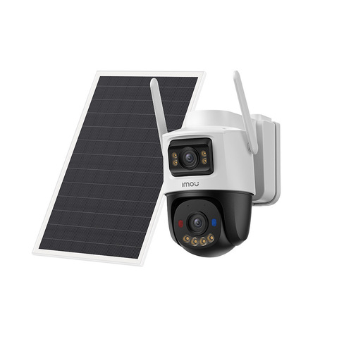 Image of Imou AOV Dual KIT Telecamera da esterno, motorizzata, 4G e Wi-Fi a batteria ricaricabile con doppia ottica, risoluzione 5MP + 5MP, sirena integrata e far