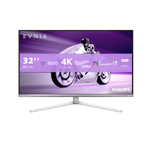 Image of Philips Evnia 8000 32M2N8900/00 Monitor PC 80 cm (31.5'') 3840 x 2160 Pixel 4K Ultra HD QD-OLED Bianco