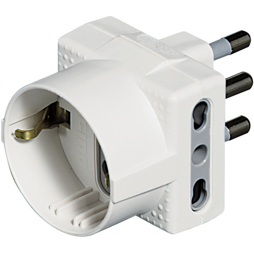 Image of bticino S3611D adattatore per presa di corrente Tipo L (IT) Bianco