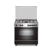 Bertazzoni La Germania Stile S85C61XT19 Cucina Elettrico Gas Nero, Acciaio Inox-image
