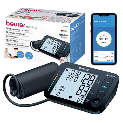 Image of Beurer BM 54 Misuratore di Pressione da Braccio, Connessione Bluetooth e Display XL