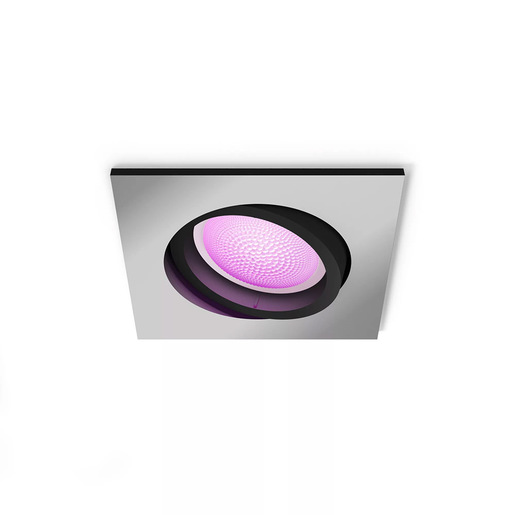 Image of Philips Hue White and Color ambiance Centura Faretto Smart ad incasso quadrato Alluminio