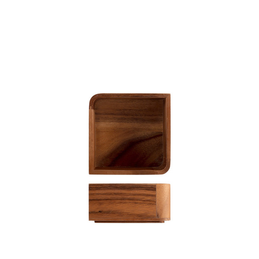 Image of H&H Lifestyle Coppa in legno Acacia forma quadrata cm 15xh17