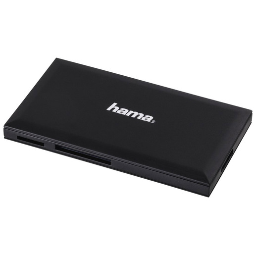 Image of Hama Lettore USB 3.0 con cavo, CF1, MMS, MMS DUO, MMS PRO, MMS PRO DUO, micro SD, Micro SDXC, MMC, SD, SDHC, SDXC, UHS-1, nero, blister
