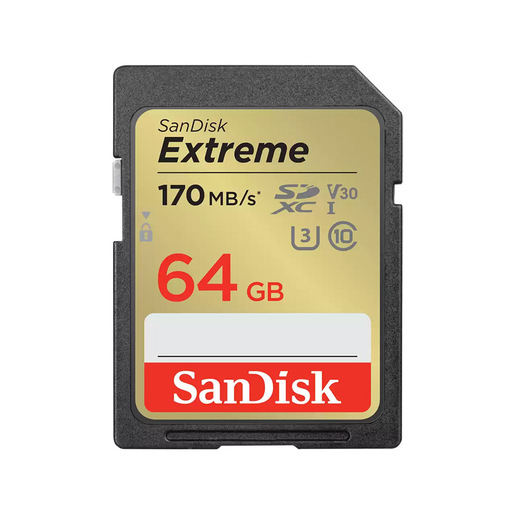 Image of SD EXTREME V30 U3 64GB Nero/Oro