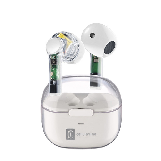 Image of Cellularline FINE Auricolari Bluetooth® dal design originale e dalle finiture trasparenti