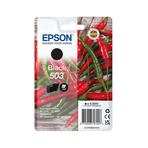 Image of Epson 503 cartuccia d'inchiostro 1 pz Originale Resa standard Nero