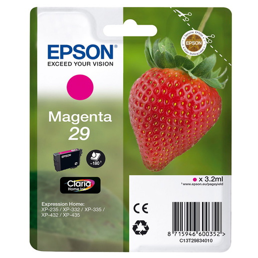 Image of Epson Strawberry 29 M cartuccia d'inchiostro 1 pz Originale Resa standard Magenta