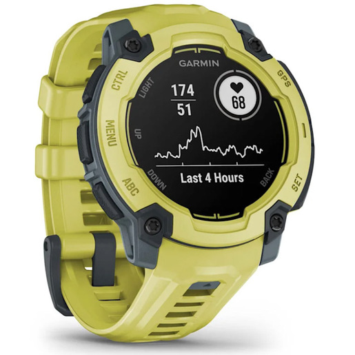 Image of Garmin Instinct E 2,29 cm (0.9'') MIP 45 mm Digitale 176 x 176 Pixel Lime GPS (satellitare)