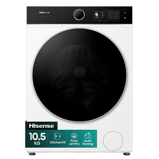 Image of Hisense WF5I1045BWQ lavatrice Caricamento frontale 10,5 kg 1310 Giri/min Bianco