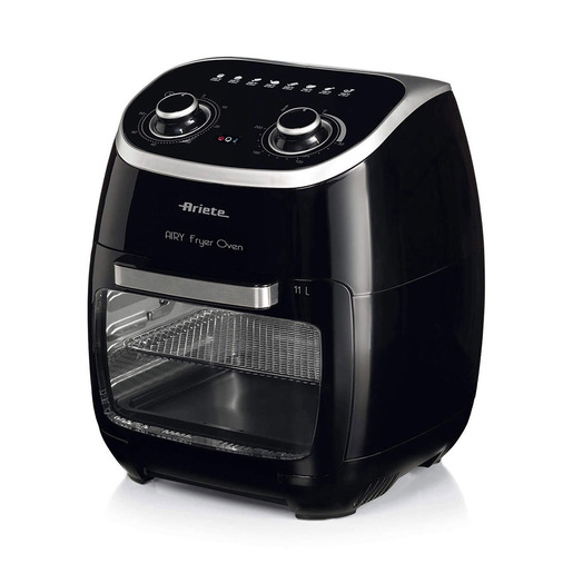 Image of Ariete 4619 Airy Fryer Oven - Friggitrice ad Aria e Forno Elettrico con Girarrosto - Cestello Rotante - Essiccatore - 2000 Watt - 11 Litri - Nero