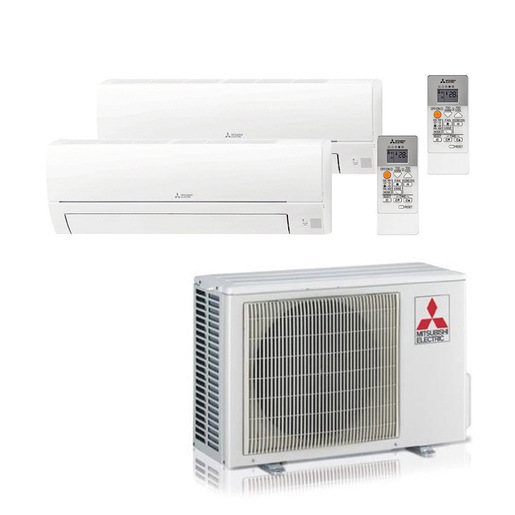 Image of Mitsubishi Electric Dualsplit 9000+12000BTuMXZ-2HA40VF + MSZ-HR25VF-E1 + MSZ-HR35VF condizionatore fisso