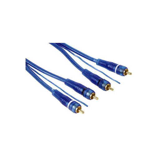 Image of Hama Cavo 2 RCA M / 2 RCA M con remote, blu, 5,5 m