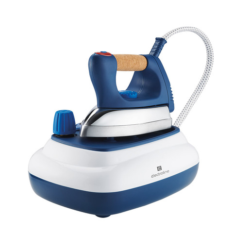 Image of Electroline EHF550B ferro da stiro a caldaia 2000 W 0,7 L Alluminio Blu, Bianco
