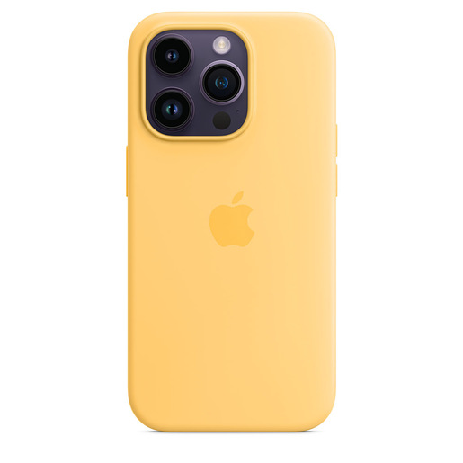 Image of Apple Custodia MagSafe in silicone per iPhone 14 Pro - Aurora