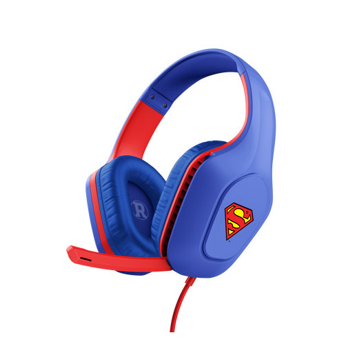 Image of Trust GXT 415SM Zirox Auricolare Cablato A Padiglione Gaming Blu, Rosso