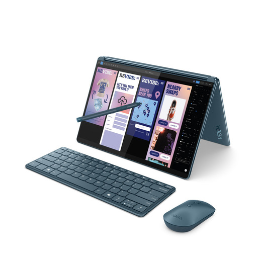Image of Lenovo Yoga Book 9 13IMU9 Intel Core Ultra 7 155U Ibrido (2 in 1) 33,8 cm (13.3'') Touch screen 2.8K 32 GB LPDDR5x-SDRAM 1 TB SSD Wi-Fi 6E (802.11ax) W