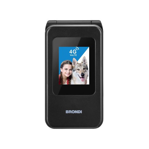 Image of Brondi 10281080 cellulare 7,11 cm (2.8'') Nero, Metallico Telefono cellulare basico cod015