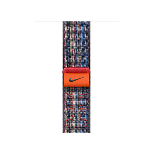 Image of Apple MXU03ZM/A accessorio indossabile intelligente Band Blu, Rosso Nylon