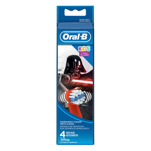 Image of Oral-B Kids Testine Di Ricambio Con Star Wars Personaggi, 4 Confezione Da