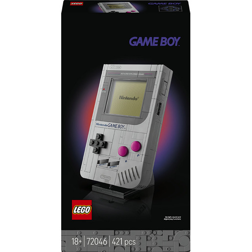 LEGO Super Mario 72046 Game Boy, Kit di Modellismo per Adulti Nintendo con 2 Cartucce e Stand, Regalo per Fan dei Videogiochi
