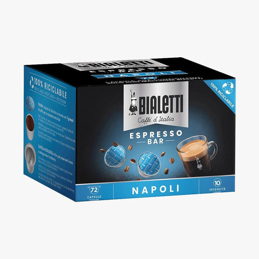 Image of Bialetti Napoli Capsule caffè Tostatura scura 72 pz