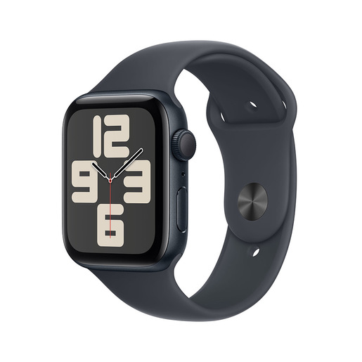 Image of Apple Watch SE GPS 44mm Cassa Alluminio Mezzanotte con Mezzanotte Sport Band - M/L