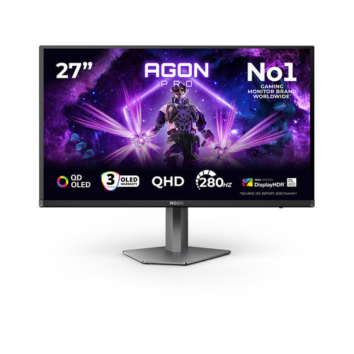 Aoc AG276QZD2 Monitor PC 26,5" Quad HD OLED 240 Hz (Grigio - Nero)