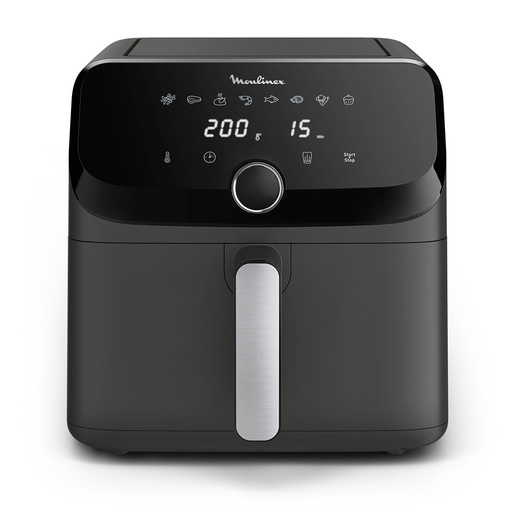 Image of Moulinex Easy Fry Mega EZ855H , Friggitrice ad aria, Capacità Extra Large 7,5L/2kg, 8 programmi preimpostati, Coal Grey