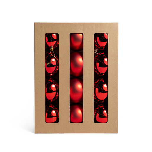 Image of Mercury 77861 decorazione natalizia Ornamento per palline di Natale Plastica Rosso 12 pz