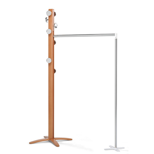 Image of Foppapedretti Espansiva appendiabiti Da terra 8 gancio(i) Cromo, Noce