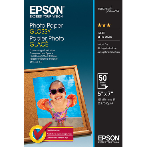 Image of Epson Photo Paper Glossy - 13x18cm - 50 Fogli