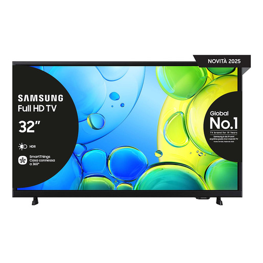 Image of Samsung Full HD 32'' UE32F6000FUXZT, Hyper Real Processor, HDR & Pur Color, Smart Experience, OTS Lite & Adaptive Sound, Slim Look Design, Smart TV, 2025
