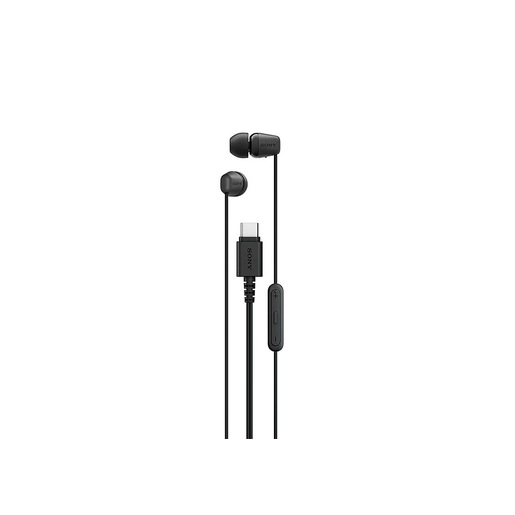 Image of Sony IER-EX15C Auricolare Cablato In-ear Musica e Chiamate USB tipo-C Nero