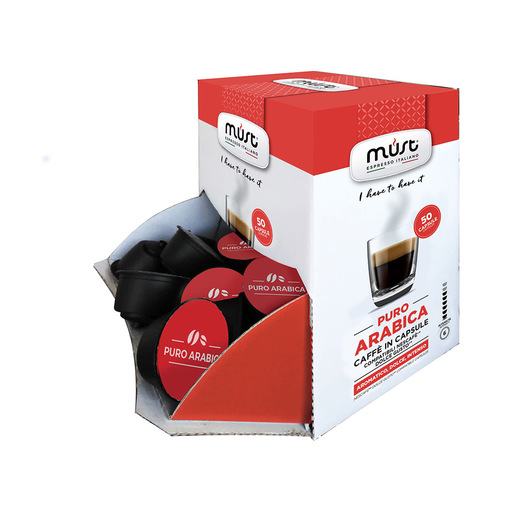 Image of Must Puro Arabica Capsule caffè 50 pz