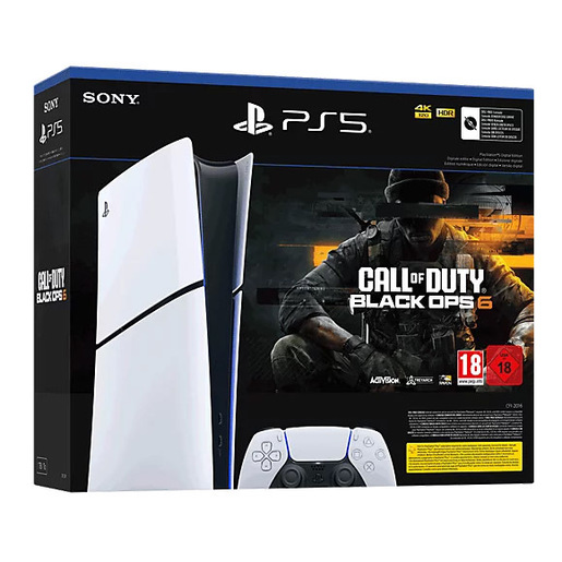 Image of Sony PlayStation 5 Slim Digital Edition - Call of Duty: Black Ops 6 Bundle 1,02 TB Wi-Fi Nero, Bianco