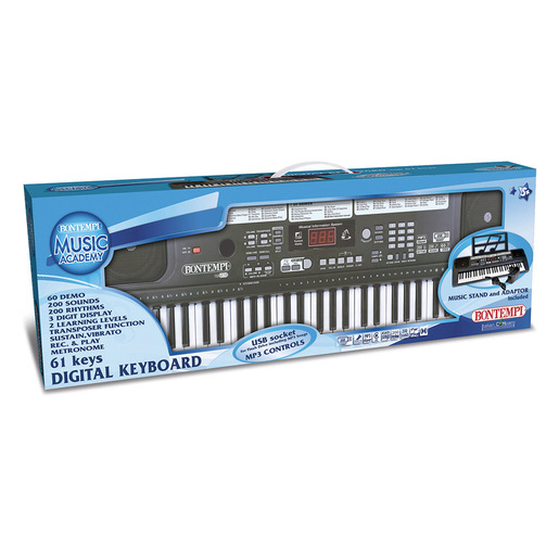 Image of Bontempi Digital Keyboard with 61 full with keys