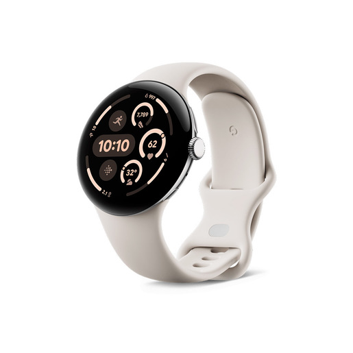 Google Pixel Watch 3 AMOLED 45 mm Digitale Touch screen 4G Argento Wi-Fi GPS (satellitare)