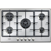 Whirlpool GMR7522/IXL Piano Cottura 75CM 5 Fuochi A Gas Griglie In Ghisa Inox-image