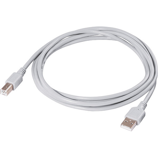 Image of        Hama Cavo USB A M / USB B M, USB 2.0, 1,5 metri, grigio