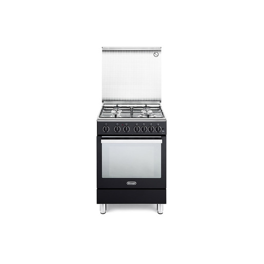 Image of De’Longhi PGVA 64 cucina Elettrico/Gas Gas Nero, Acciaio inox