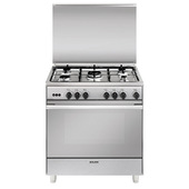 Glem Gas U865VI Cucina Elettrico/Gas Acciaio Inox-image