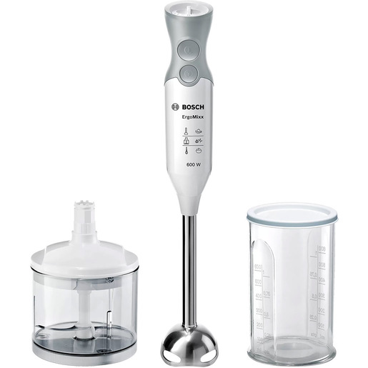 Image of Bosch ErgoMixx MSM66120 frullatore Frullatore ad immersione Grigio, Bianco 600 W