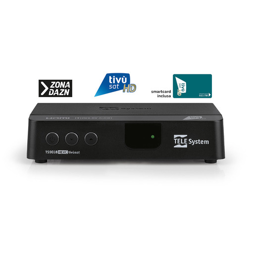 Image of TELE System Decoder TV Sat TS9018HEVC tivùsat con smart card